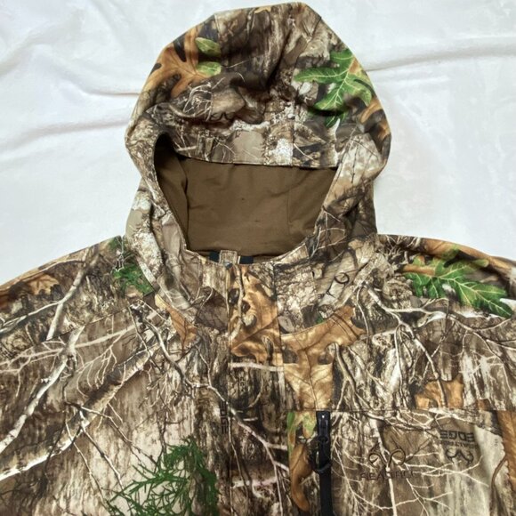 Men's Realtree Edge Camouflage Hooded Hunting Jacket 3xl Scent-Factor - Picture 6 of 12
